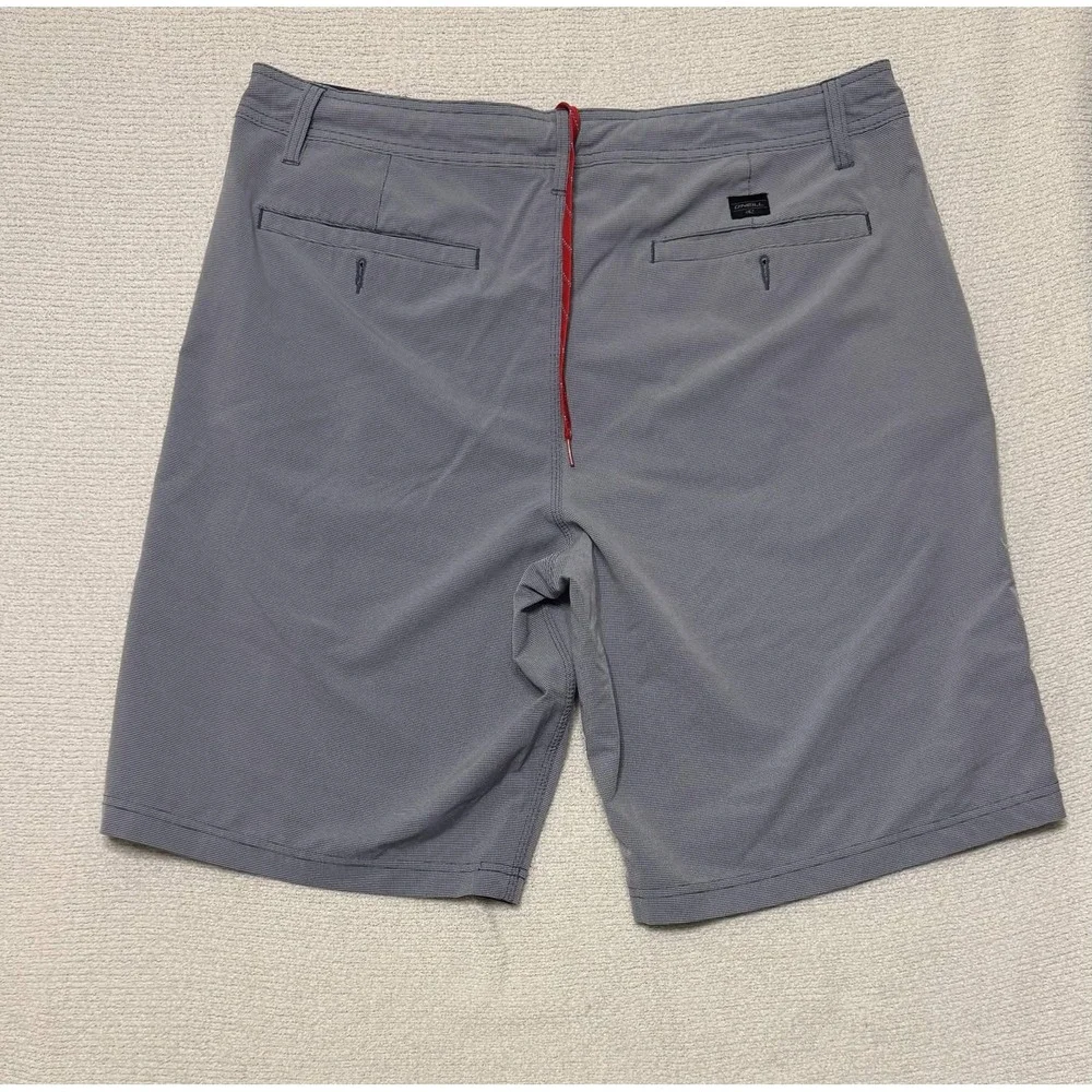 ONeill Mens Hybrid Shorts 38 Gray Polyester Elastane Solid Boardshorts 4416